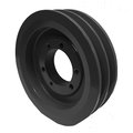 B B Manufacturing Bushing 2 Groove V-Belt Pulley 4.55 inch OD 2B42SH